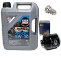 Motoröl Set 5W-30 5 Liter + Ölfilter SM 836 + Schraube für Audi Seat Skoda VW