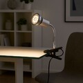Klemmleuchte Leselampe Tischleuchte LED 3W Arm Flexibel Bettleuchte titanfarben