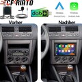 DAB+ CarPlay Android 15 Autoradio Für VW Polo 9N Golf 4 Passat B5 T5 Navi Kamera