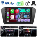 10" DAB+ 8Core 4+64GB CarPlay Android13 Radio Für VW Passat B8 GPS Navi WIFI RDS