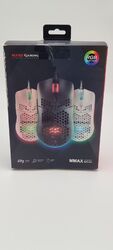 Mars Gaming Maus Mouse Schwarz RGB 12400 DPI Ultraleicht 69g Flexkabel 7 Tasten