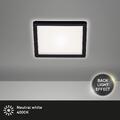 B-Ware Deckenleuchte Briloner Slim LED schwarz eckig Deckenlampe