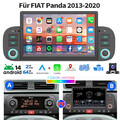 Carplay Für FIAT PANDA 2013-2020 Android 14 Autoradio 2+64GB RDS GPS NAVI BT KAM