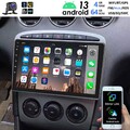 4+64G Android 13 Carplay Autoradio GPS Navi RDS +KAM Für Peugeot 308 408 2007-13