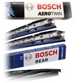 BOSCH AEROTWIN MULTI-CLIP SCHEIBENWISCHER AM468S+HECKWISCHER H301 FÜR OPEL CORSA