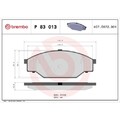 P 83 013 BREMBO Bremsbelagsatz, Scheibenbremse PRIME LINE