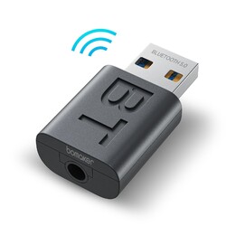 2-in-1 Bluetooth Adapter Transmitter und Empfänger TV PC Audio Sender 3.5mm NEU