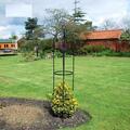 Gartenobelisk Feature Kletterpflanzen und Rosen Stahlrohrstruktur 1,9m