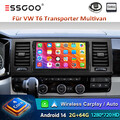Für VW T6 Transporter Multivan 2+64GB Android 14 CarPlay Autoradio GPS Navi WiFi