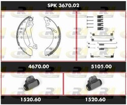 ROADHOUSE Super Precision Kit Bremsen Set Bremsbackensatz Trommelbremse Hinten