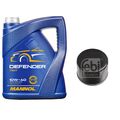 FEBI BILSTEIN Ölfilter 5L MANNOL Defender 10W-40 für Suzuki Baleno FW EW 1.2