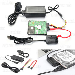 USB auf zu SATA IDE Adapter Kabel für 2.5 3.5 Zoll HDD SSD Festplatte Konverter