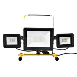 50-200W LED Fluter Arbeitslicht Flutlicht Gelb Stativ Baustrahler Scheinwerfer