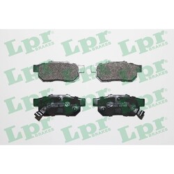1x ORIGINAL® Lpr Bremsbelagsatz, Scheibenbremse Hinten für Honda JAZZ III JAZZ