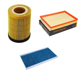 DENCKERMANN Inspektionspaket Filterset für Opel Corsa C 1.2 1.0 Tigra Twintop