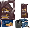 BOSCH Inspektionspaket 6 L MANNOL Energy 5W-30 für Mazda MX-5 III NC 1.8
