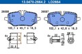 ATE CERAMIC BREMSBELÄGE SATZ HINTEN passend für BMW 2 X1 X2 MINI | 13.0470-2664.
