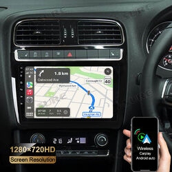 2+32G Android 14 Autoradio Carplay FM BT GPS Navi für VW Polo 6C1 6R1 2009-2018