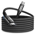 USB C Kabel 3M 100W PD 5A Schnellladekabel USB C auf USB C Kabel Lang Nylon