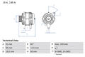 BOSCH 0 986 042 750 Alternator for OPEL,VAUXHALL