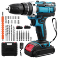 3 in 1 Bürstenloser Akku-Schlagbohrschrauber 21V Akkuschrauber Set Mit 2 Akku