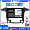 DAB+ 8 Core 4+64G Android 14 Autoradio Für Ford S-Max 2006-2014 Auto GPS Carplay
