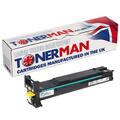 Toner für Konica Minolta 4650 4650dn 4690 4695 A0DK452 8K Seiten Cyan UK Reman.