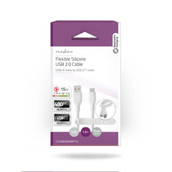 USB-Kabel USB 2.0 USB-A Stecker USB-C Stecker 15 W 480 Mbps Vernickelt 1.50 m Ru