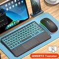 Für iPad 7/8/9/10th Gen Air 6 5 Pro 11" QWERTZ Beleuchtet Touchpad Tastatur Maus