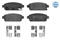 MEYLE 025 250 9616/W Bremsbeläge Satz Bremsklötze Hinten für OPEL ASTRA J