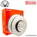 BREMBO XTRA Bremsscheibe Bremsscheiben Vorn für BMW 09.5390.3X NEU