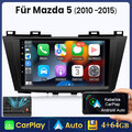 CARPLAY Auto 9"Android 13 Radio USB BT RDS GPS WIFI DAB FÜR Mazda 5 2010-2015