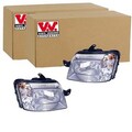 2x VAN WEZEL H4 SCHEINWERFER SATZ passend für FIAT PANDA LINKS+RECHTS