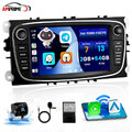 Carplay Autoradio Android 13 64G NAVI Für Ford Focus 2 Mondeo C S Max Kuga +Kam