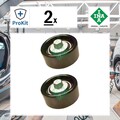 2x ORIGINAL® Ina Umlenk-/Führungsrolle, Keilrippenriemen Kia, passend