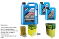 MANN Inspektionspaket 7 L LIQUI MOLY Longtime High Tech 5W-30 für Seat Audi