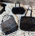 Träumchen Handtasche 3 X TASCHENHERZ NEU RIEKER NEU BODENSCHATZ Schwarz Grau
