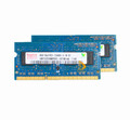 Hynix 2X 4 GB 1RX8 PC3-10600S DDR3-1333Mhz 1.5V SODIMM Laptop-Speicher RAM