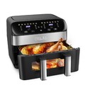 10L Doppel Heißluftfritteuse XXL 2400W AirFryer 12in1 Digital Heißluft-Fritteuse