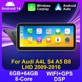 10,25" Android 14 Autoradio Für Audi A4/A5/B8/S4 2009-2016 CarPlay 64GB GPS Navi