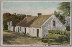 Irish Cottage Ireland Posted Postmark Acme Postcard