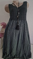 Sommerkleid Strandkleid Mara Schwarz  Ärmellos  free Size 38-42 Made in Italy