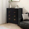 Kommode Sideboard Anrichte Schrank Wohnzimmerschrank 76x39x92cm mit 4 Schublade