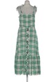 ZARA Kleid Damen Dress Damenkleid Gr. S Leinen Baumwolle Grün #fsghg6i