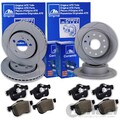 ATE PowerDisc BREMSSCHEIBEN + CERAMIC BELÄGE VORNE HINTEN für FORD FOCUS 2 C-MAX