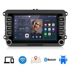 Autoradio Für VW GOLF 5 6 Touran Polo 6R Android14 Carplay DAB+ GPS Navi SWC 32G