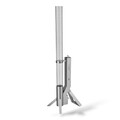 Feuerrohr aus Edelstahl - Dekorative Outdoor&Indoor Feuersäule mit Pelletsystem/