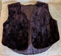 Echte Pelz Weste Gr.38/40 Schwarz