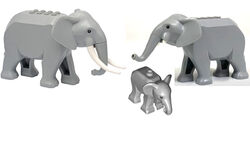 LEGO® City Tierrettung Safari Elefantenfamilie groß und klein 60302 60307