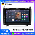9” Android13 Autoradio GPS Für Mercedes Benz A/B Klasse Sprinter Viano Vito W639
